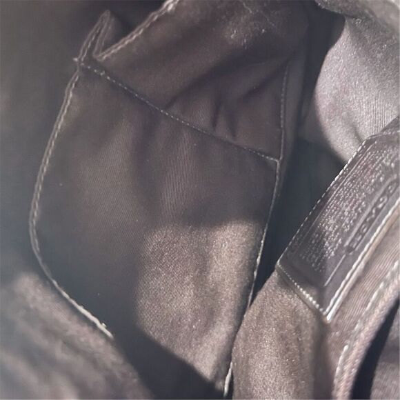 Vintage 1990s Coach Signature Brown Leather Crossbody Bucket Bag BRAND NEW Clean - Picture 10 of 10